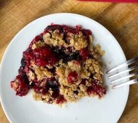 All you need for this delicious crumble are a few staple ingredients and about half an hour